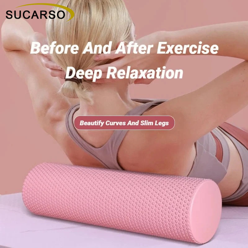 Yoga Fitness Roller - Rolo de Espuma Texturizada EVA 30x10cm