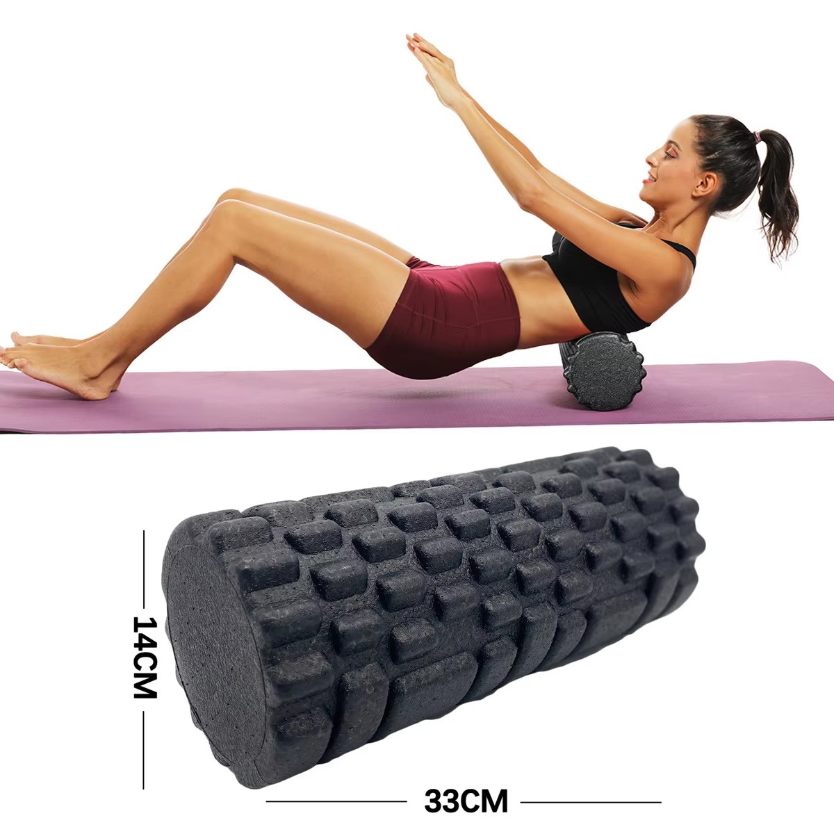 Yoga Fitness Roller - 30/33cm rolo de espuma de fitness