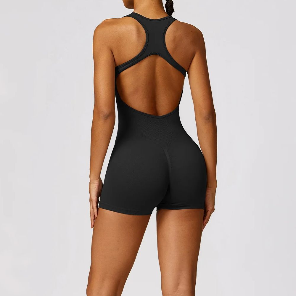 Yoga Fitness Kit - Sexy voltar macacão conjunto de ginásio