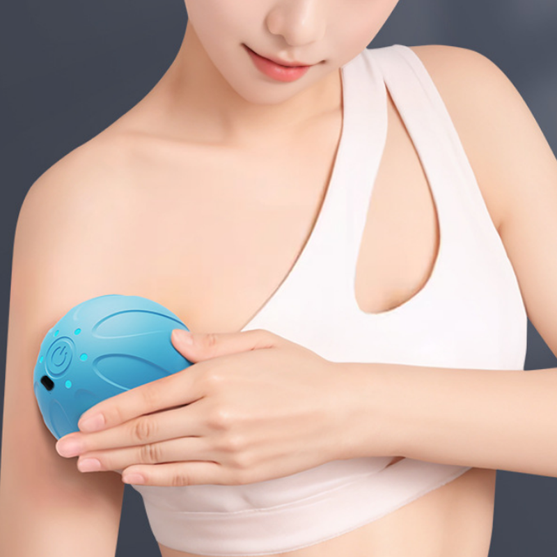 Yoga Fitness Kit - Nova Bola de Massagem Vibratória Portátil