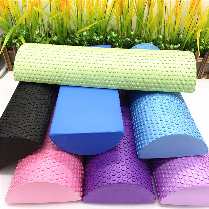 Yoga Fitness Roller - 30/45cm metade redonda eva massagem rolo