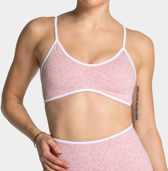 Yoga Fitness Logo Design - Top Esportivo Feminino com Bojo e