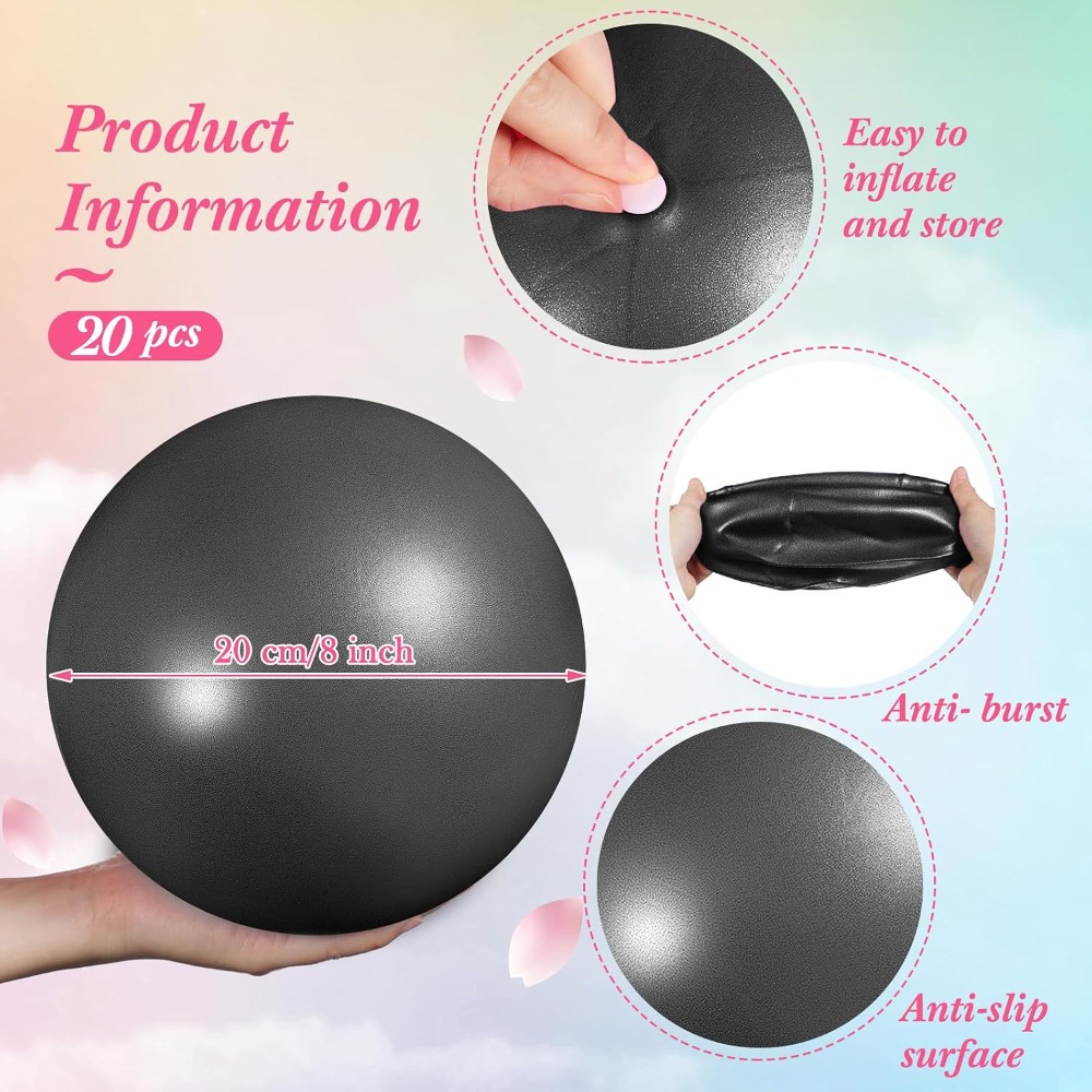 20 Bolas de Yoga Mini de 9 Pol - Yoga Fitness Class avaliação e preço