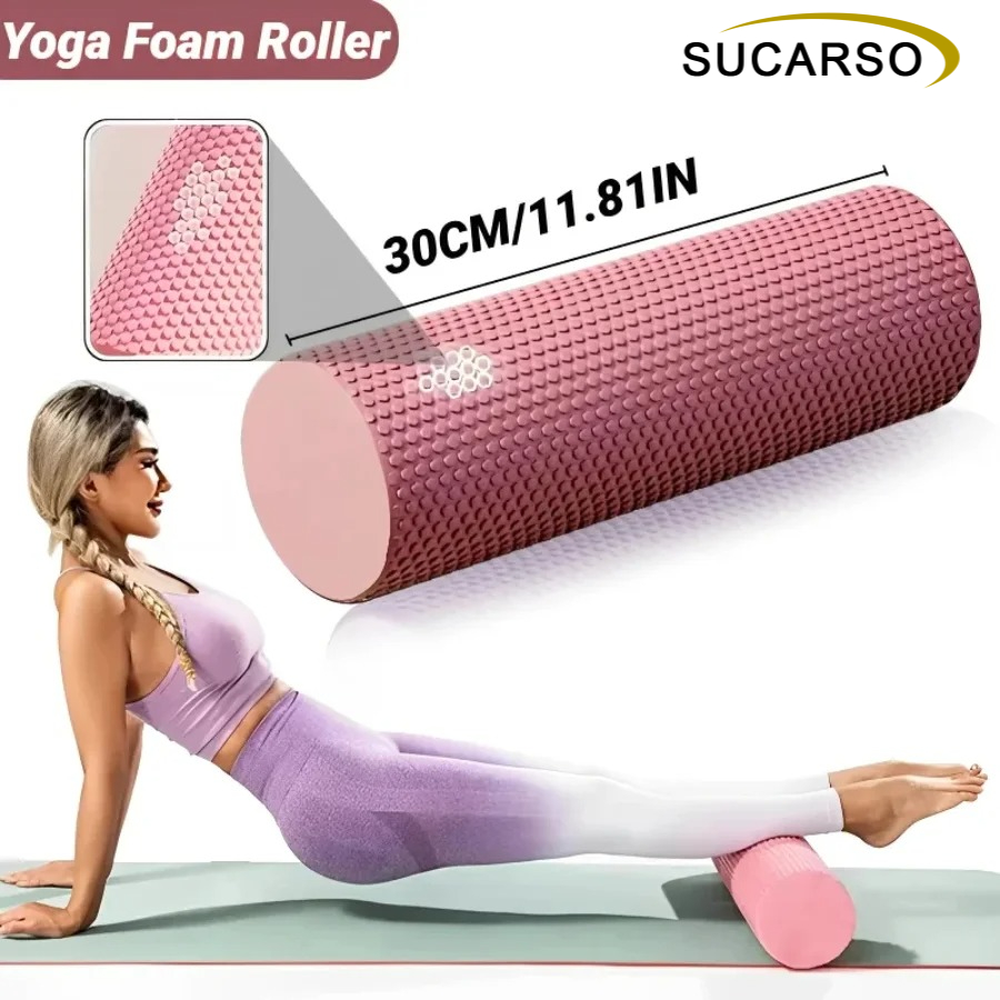 Rolo de Espuma Texturizada EVA - Yoga Fitness Roller avaliação e preço