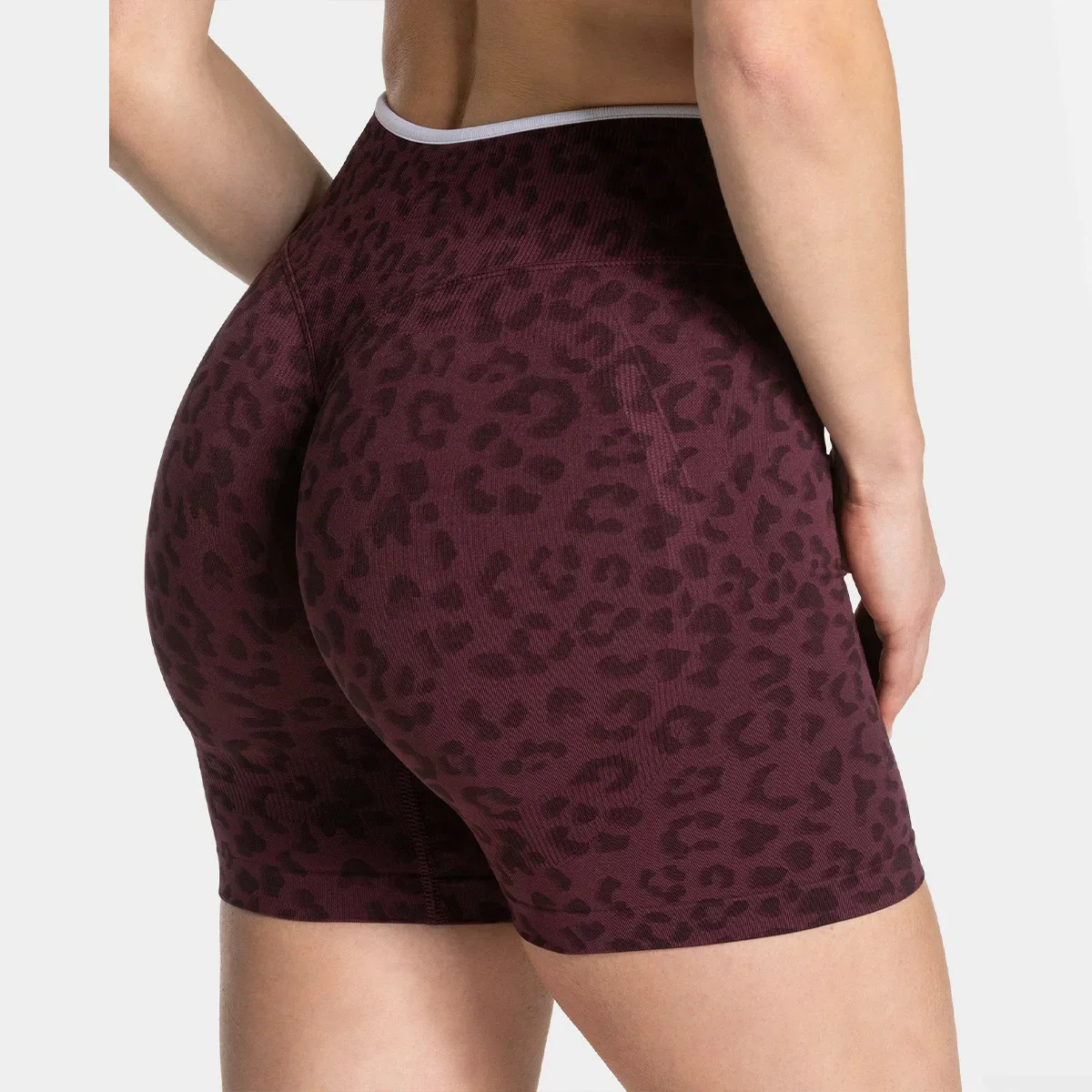 Shorts de Cintura Alta LOGO co - Yoga Fitness Logo Design avaliação e preço