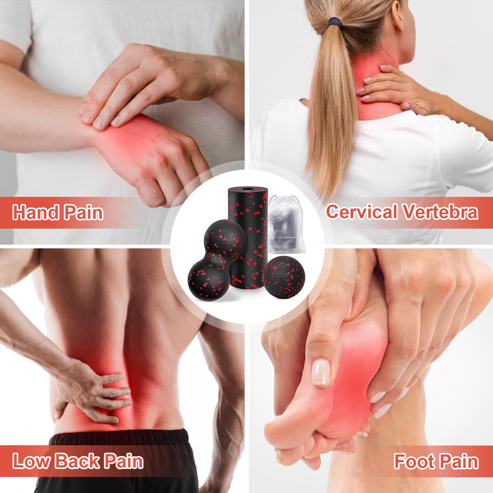 Rolo de massagem oco para ioga - Yoga Fitness Roller avaliação e preço