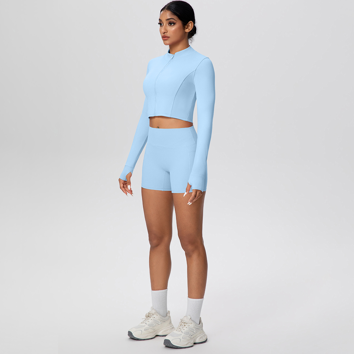 Conjunto de Yoga Feminino Hami - Yoga Fitness Logo Design avaliação e preço