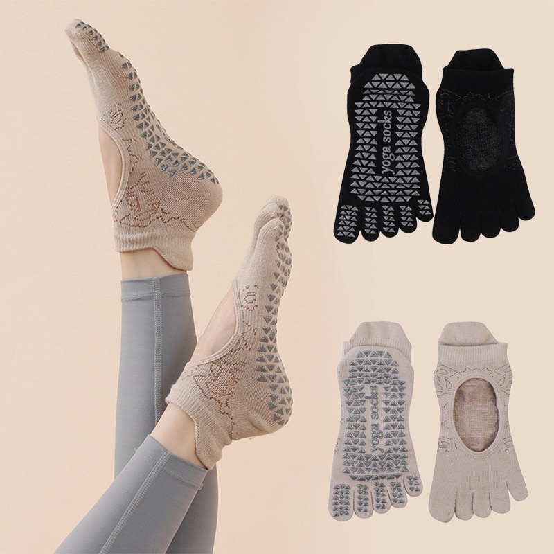 Mulheres Yoga Toe Socks Alta Q - Fitness Yoga Pilates avaliação e preço