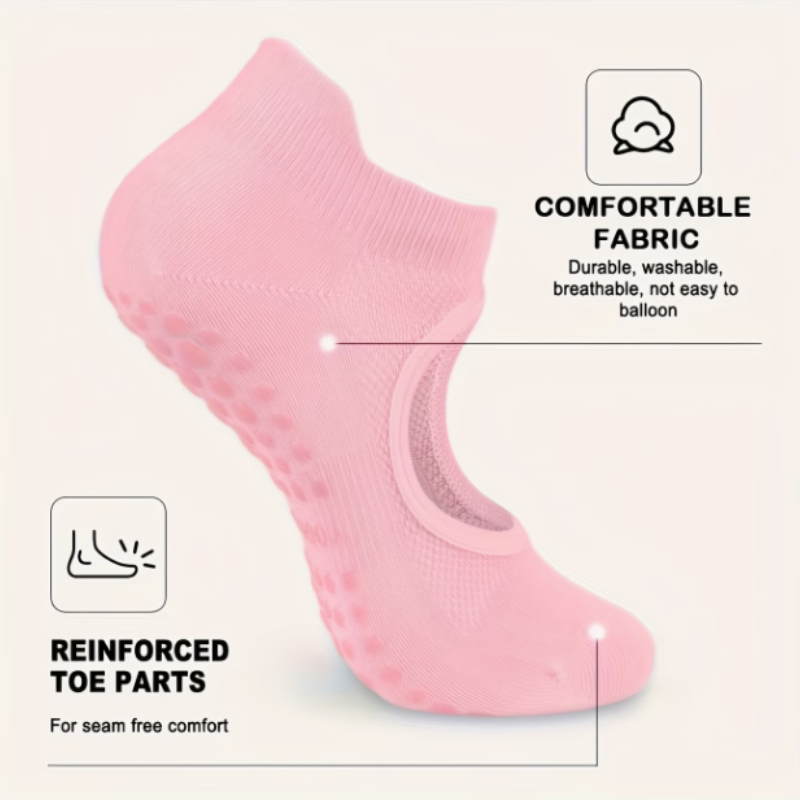 Meias Antiderrapantes para Pil - Yoga Fitness Toes Arch avaliação e preço
