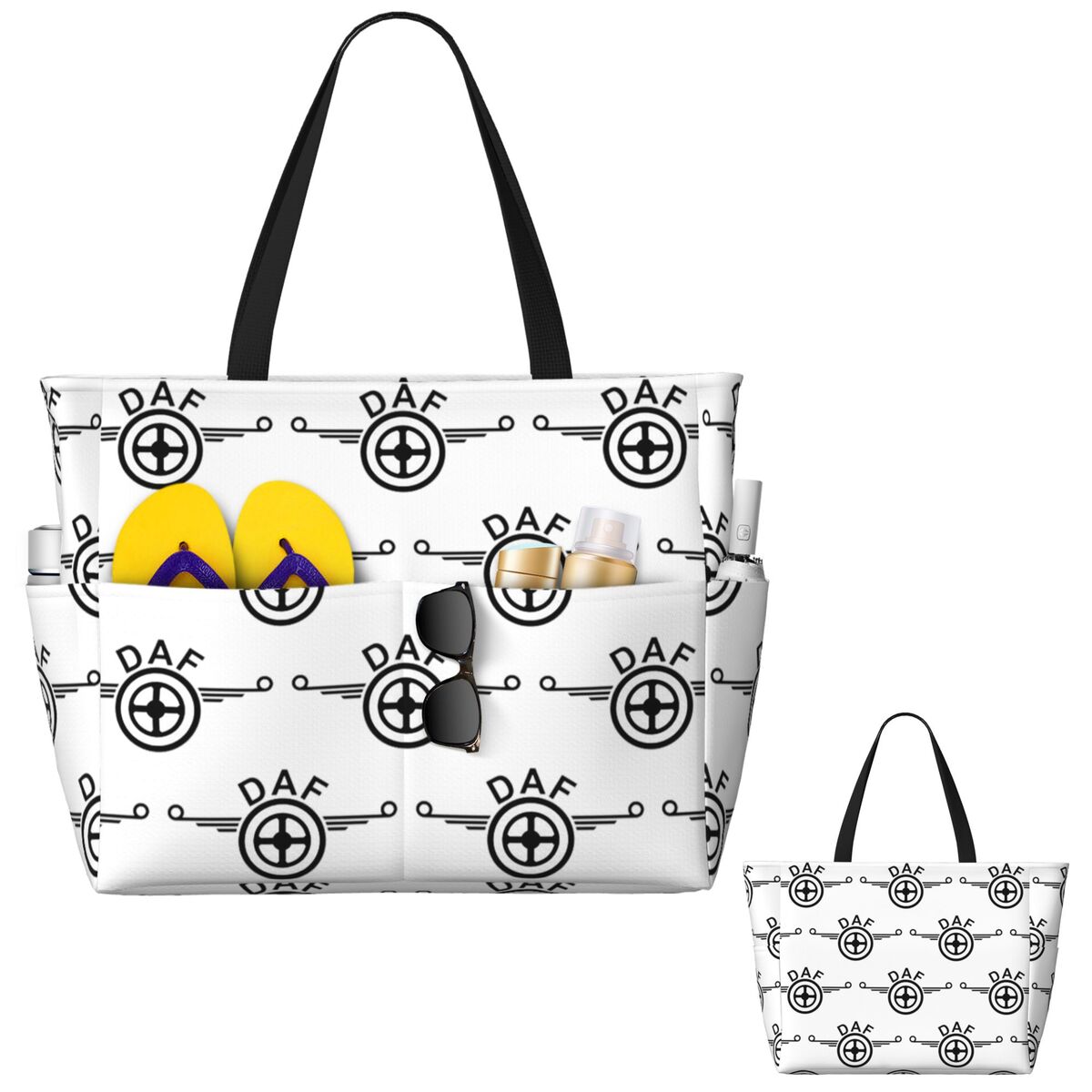 Bolsa tote de praia com design - Yoga Fitness Logo Design avaliação e preço